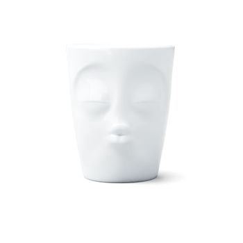 Taza de porcelana 35 cl  bisou porcelana china  12 x 12 x 9 cm