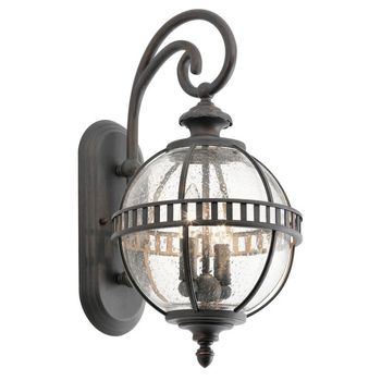Aplique de pared de exterior halleron (2 luces)