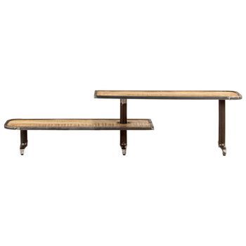Mueble Tv | Mueble De Salón | Armario Tv De Madera Maciza De Mango 160x30x40 Cm