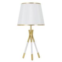 lampara de mesa triple 28 x 57 cm