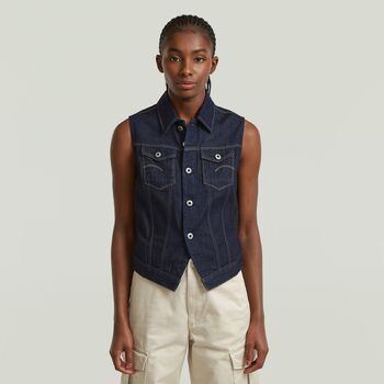 G-Star Raw Chaquetas D29079-D934 PITCHED HEM SLIM VEST-082 RONSED para mujer