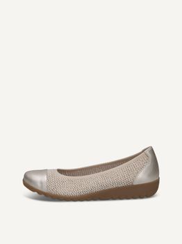 CAPRICE Ballerina, white, made of Leather and synthetic, Size 41