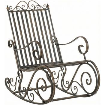 Mecedora Smilla Metal Bronce 90x56x94 Cm Clp