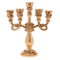 candelabro de resina escudos hogwarts harry potter 28x24cm
