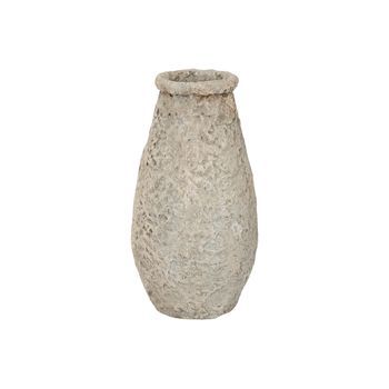 Jarron Terracota 25x25x51 M Hecho A Mano Gris