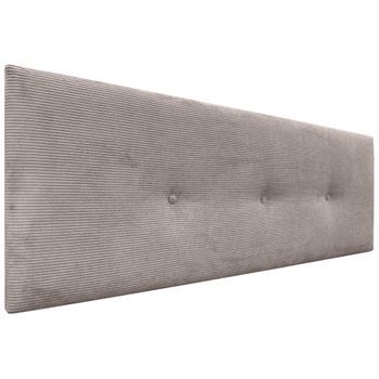 Dhome Cabecero De Pana Liso Con Botones 160x50 Camas 150/160 - Marrón