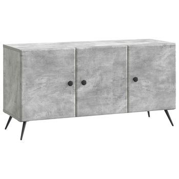 Mueble De Tv Gris Hormigón 99 X 34,5 X 50 Cm Vidaxl