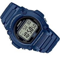 reloj deportivo hombre casio w219h-2a luz led cronometro alarma 50m water resist