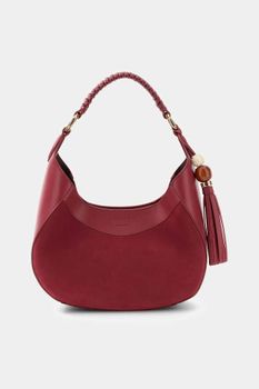 Bolso Hobo De Piel Genuina Nina