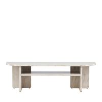 mueble de tv efecto marmol l140cm - beige