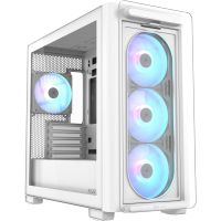 asus a23 plus micro-atx argb cristal templado usb-c 32 blanco