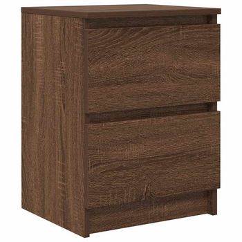 Mueble De Tv De Madera De Roble Marrón 40x35x54 Cm Vidaxl