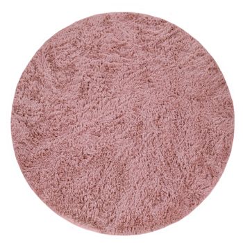Alfombra de pelo largo Silvana colores de baya 160 cm redondo