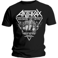 anthrax tops y camisetas soldier of metal ftd para hombre