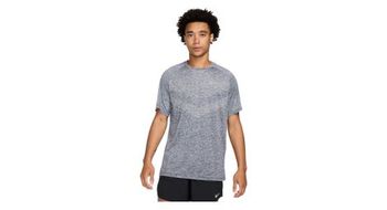 Maillot de manga corta nike  strong dri fit adv  strong  stride azul  hombre