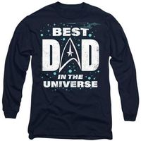 star trek camiseta manga larga best dad in the universe para mujer