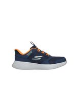 zapatillas skechers slip-ins go run 400 v2 - turbo - brisk nino azul marinonaranja