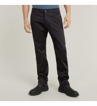 G-Star para hombre. D25547-5126-6484 Pantalón Mosa Straight Chino negro (35/32), Casual, Algodón