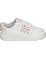 zapatillas barefoot infantiles mustang free baby 48909 blanco y rosa 25