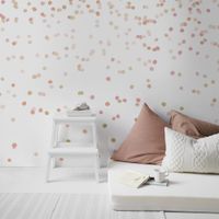 fresco panoramico confeti rosa dorado 300x280cm