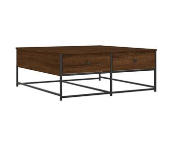 Mesa de café - mesa de centro madera de ingeniería roble marrón 100x99x40 cm