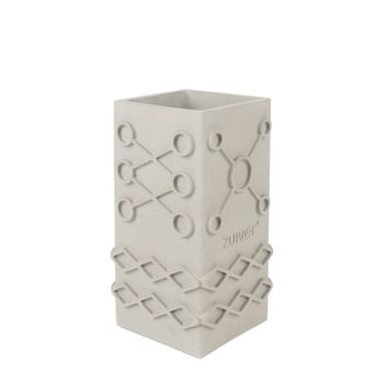 Jarrón de cemento gris 25 cm