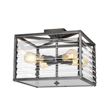 Plafón de techo louvre (4 luces)