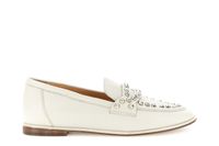 mocasines de piel con tachuelas off white 37