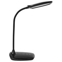 lampara de escritorio led para oficina con brazo giratorio ajustable regulador de intensidad continuo negro hydra