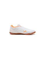 zapatillas de futbol sala puma truco iv white-orange glow-vibr hombre