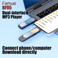 famue bf05 reproductor de mp3 usb-atipo c connect phonepc clip-on sports bluetooth54 bateria de larga duracion para gimnasio correr al aire libre