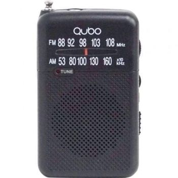 Radio portátil Qubo R-S1 Negra con Auriculares