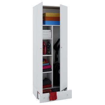 Gabinete De Limpieza De Gabinete De Escoba De Madera Vandol S