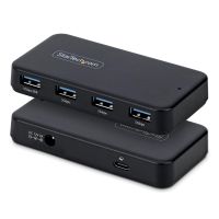 hub startech 4 puertos usb-a 5 gbps modelo st4300usb3v2-ue con carga bc 12