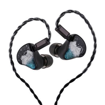 Linsoul ZiiGaat Horizon 1DD + 2BA + 2 Auriculares IEM tribridos planos Equilibrio tonal natural con cable intercambiable personalizado
