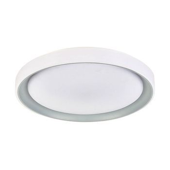 Plafón Kigali Bel Air 72w Luz Led 6480 Lm Con Mando Regulador Blanco/plata Ø50x7 Cm