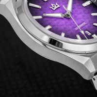 addieskin k014 reloj automatico para hombre con esfera en relieve de concha de caracol movimiento st2130 cristal de zafiro luminiscencia bgw9 resistente al agua hasta 200 m