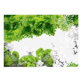 Papel Pintado 3d - Colores De Primavera: Verde (200x140 Cm)