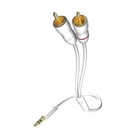 cable de audio inakustik 35mm a 2 x rca 15 m blanco