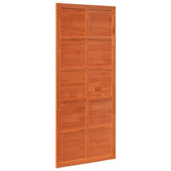 Puerta Corrediza Marrón Cera 80 X 2,5 X 208 Cm Vidaxl