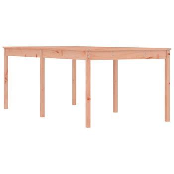 Mesa De Jardín | Mesa De Exterior Madera Maciza De Abeto Douglas 203,5x100x76 Cm