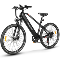 bicicleta electrica samebike rs-a01 men para desplazamientos urbanos bateria de 15ah negra