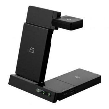 Cargador inalámbrico Muvit W152-R 15W Stand Plegable USB-C/USB-A 20W para Smartphone, Smartwatch y Auriculares
