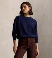 polo ralph lauren para mujer 211971690003 sudadera de felpa con cuello redondo marino xxl casual algodon manga larga
