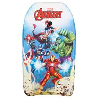 marvel - avengers bodyboard infantil 82x45x5 cm con diseno de superheroes tabla ligera y resistente ideal para jugar en la playa iniciarse en el surf y disfrutar del verano ninos a partir de 5