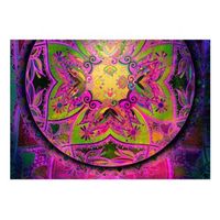 papel pintado 3d - mandala pink expression 400x280 cm