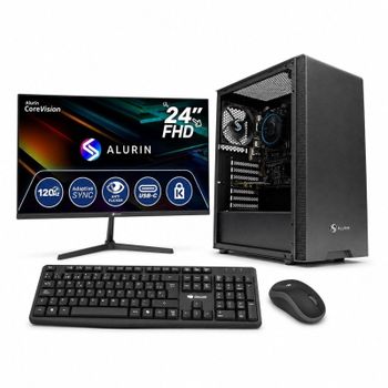 PcCom Work Intel Core i5-12400 / 16GB / 500GB SSD V2 / W11 Home + Teclado + Ratón + Monitor 24