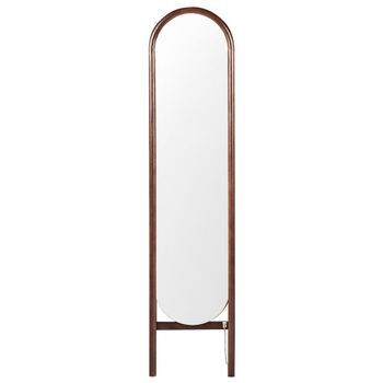Espejo de pie de madera marrón 150x30