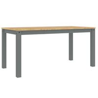 mesa de comedor  mesa de cena panama madera maciza de pino gris 160x80x75 cm