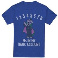 sesame street camiseta bank account para mujer